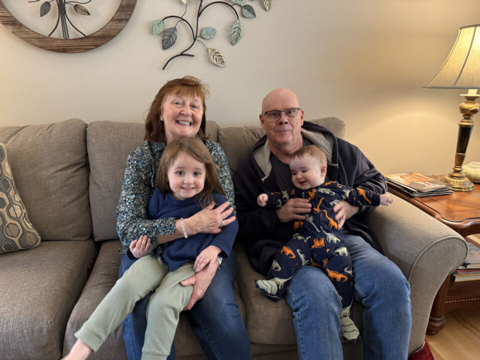 Nana and Poppa Sulzbach with Olivia and Jack